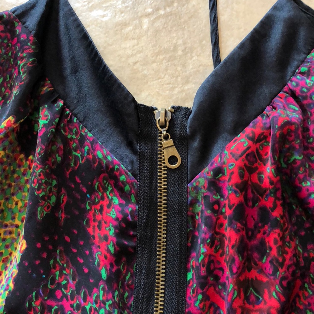 Buffalo multi colored snake print top